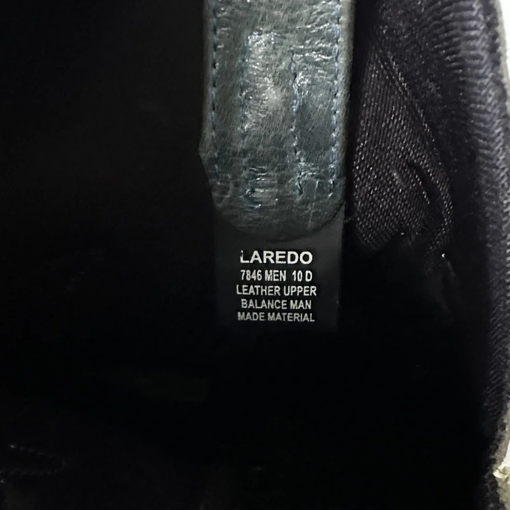 Laredo Brown and Green Western Boots - Picture 4 of 5